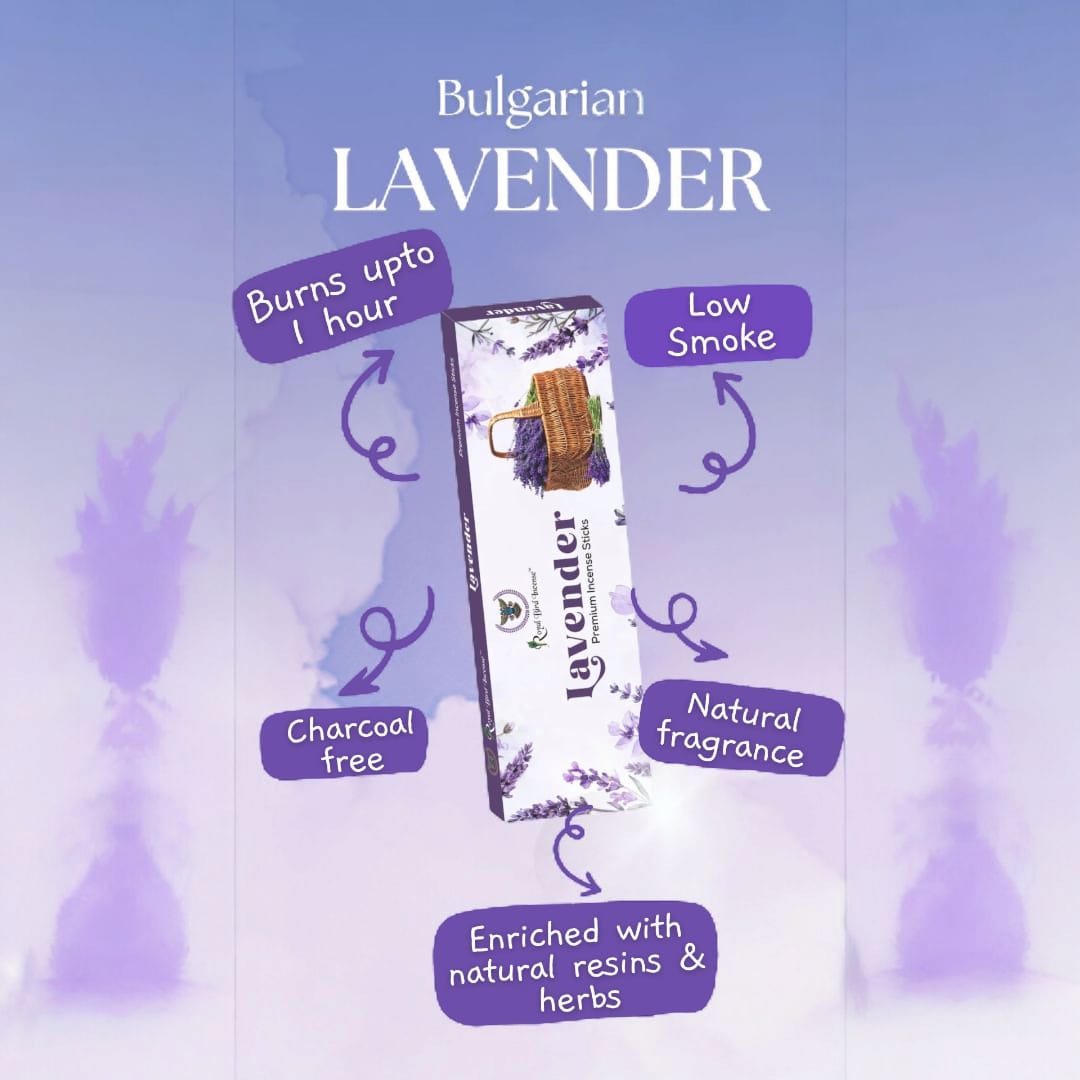 Lavender Premium Agarbatti | 1 Box, 20 Sticks