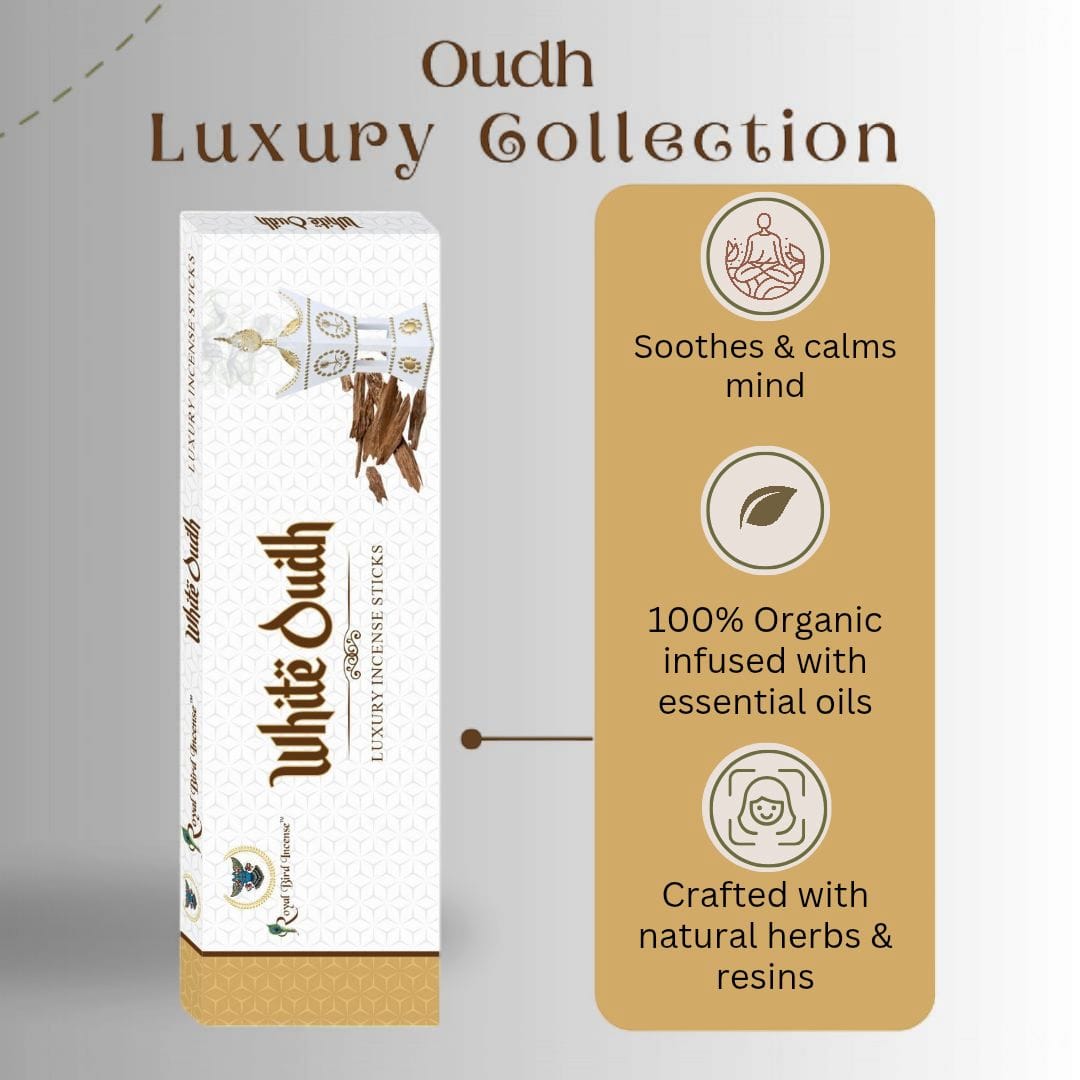 White Oudh Premium Agarbatti | 1 Box, 20 Sticks