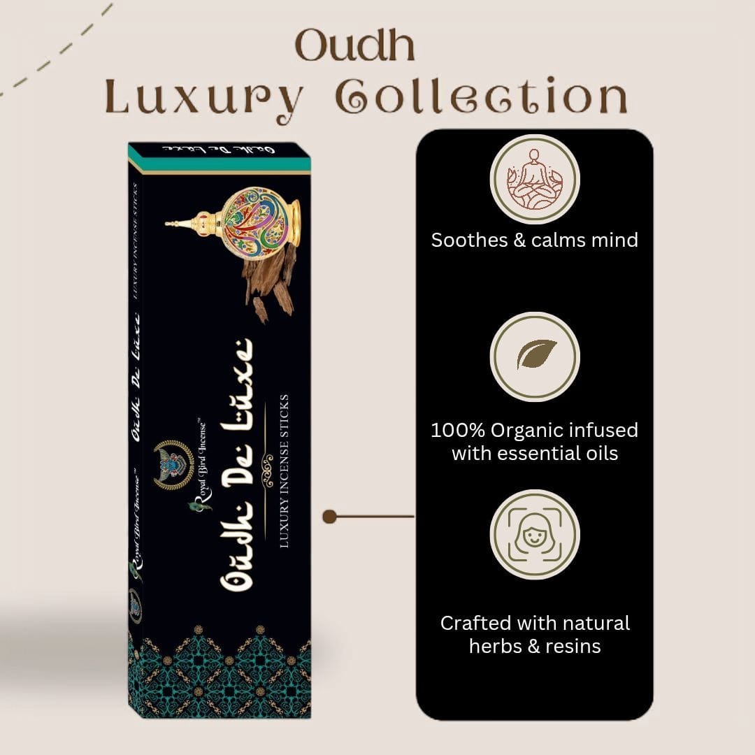 Oudh De Luxe Premium Agarbatti | 1 Box, 20 Sticks